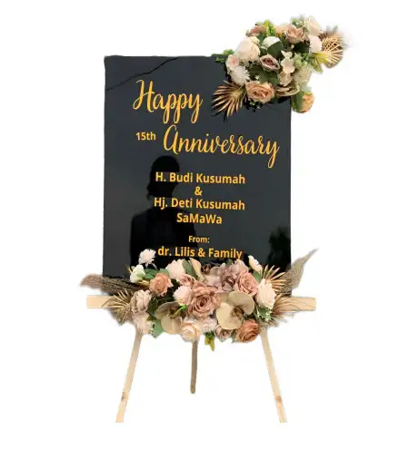 Papan Bunga Akrilik Wedding Venue Parung